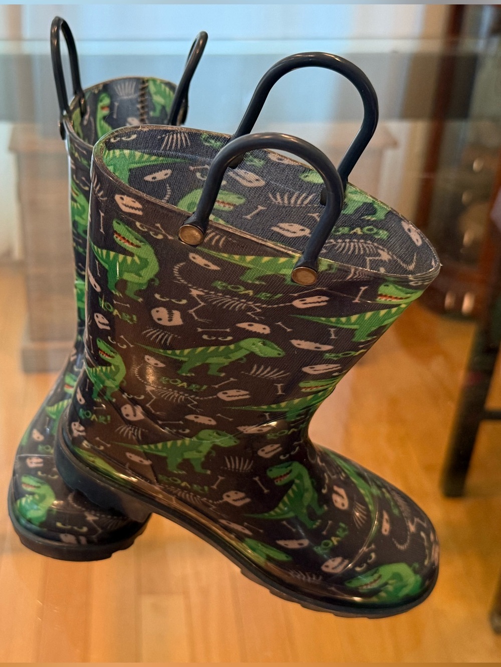 Kids Rubber Crocodile Rain Boots Size 10